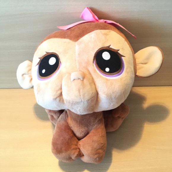 HUGE LPS Monkey Littlest Pet Shop Plush Doll Toy - Picture 8 of 9